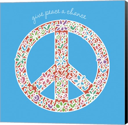 Framed Give Peace a Chance Print
