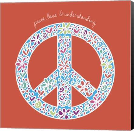 Framed Peace, Love, and Understanding Print