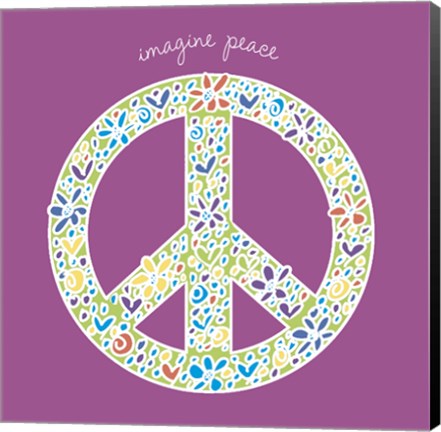 Framed Imagine Peace Print