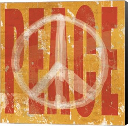 Framed Think Peace Print