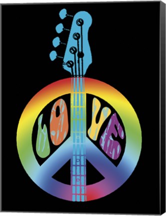 Framed Love &amp; Peace Print
