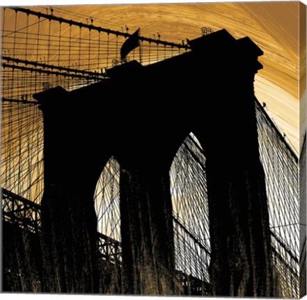 Framed Brooklyn Glow Print