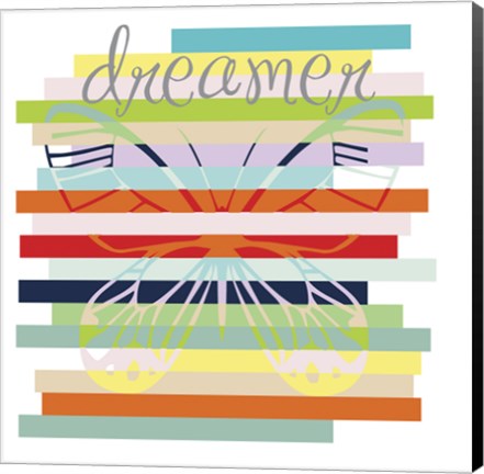 Framed Butterfly Rainbow Print