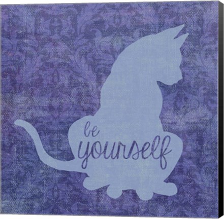 Framed Cat - Be Yourself Print