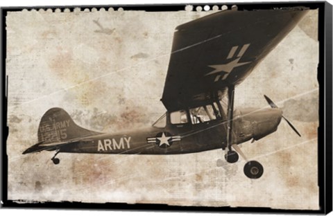 Framed Army Plane Print