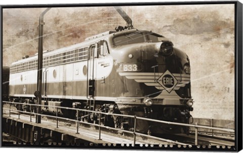 Framed Erie Train 1 Print