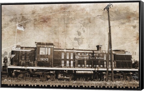 Framed Erie Train 2 Print