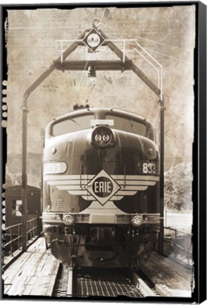 Framed Erie Train Front Print