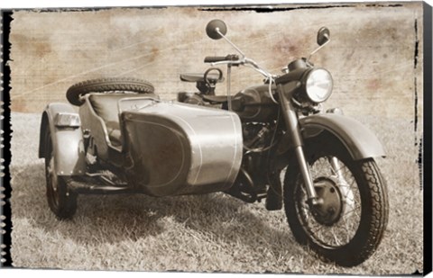 Framed Ural Motorcycle 1 Print