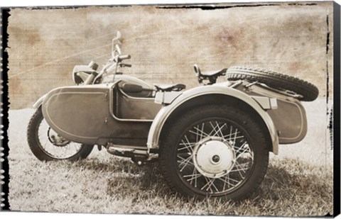 Framed Ural Motorcycle 2 Print