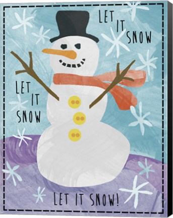 Framed Let it Snow Print