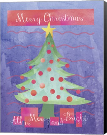 Framed Merry and Bright Print