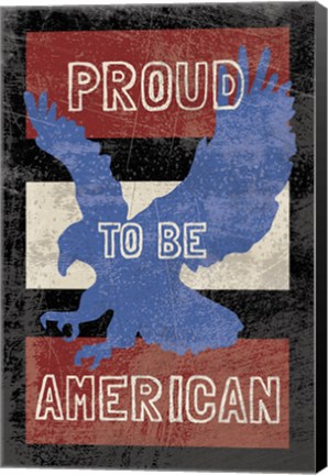 Framed American Textured Print