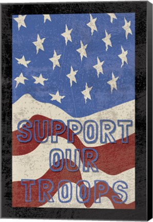 Framed Troops Textured Print