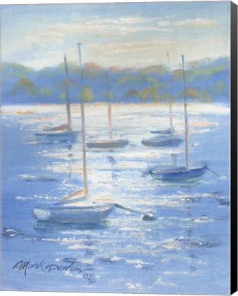 Framed Sunlight Sailboats Print