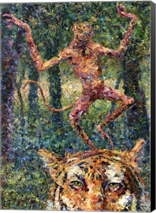 Framed Crazy Monkey Print