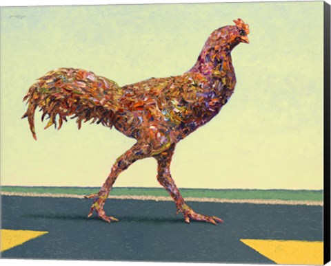 Framed Head-on Chicken Print