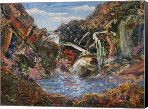 Framed Mountain Pool Print