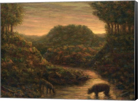 Framed Mountain Stream Print