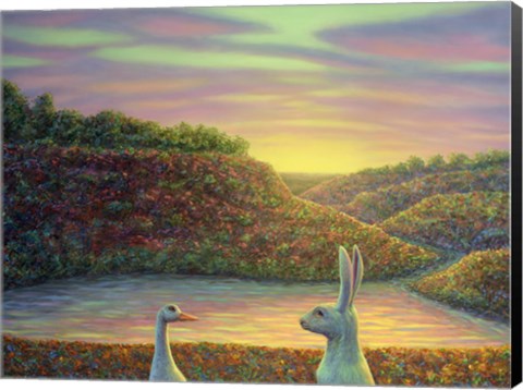 Framed Sharing A Moment Print