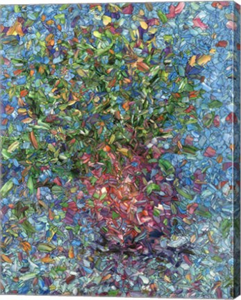 Framed Falling Flowers Print