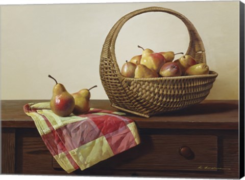Framed Still Life With Pears Print