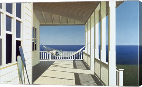 Framed Porch Shadows Print