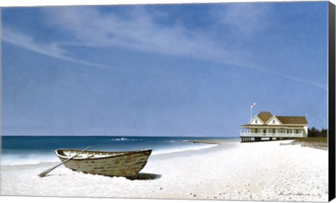 Framed Beach House View 2 Print