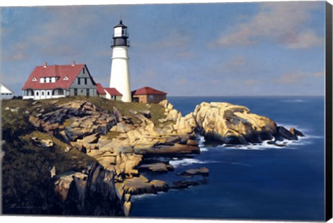 Framed Coastal Lighthouse Print