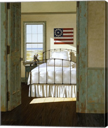 Framed Beach House Bedroom Print