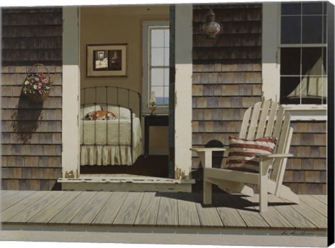Framed Bedroom Dog Print