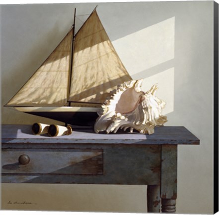 Framed Shell &amp; Sail Print