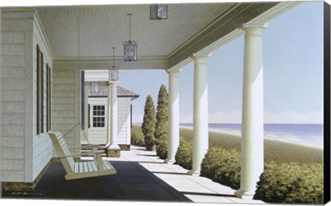 Framed Porch Lights Print