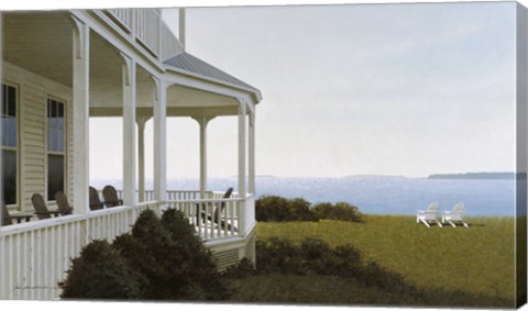 Framed Porch Chairs Print