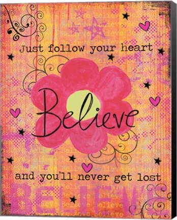 Framed Believe Print