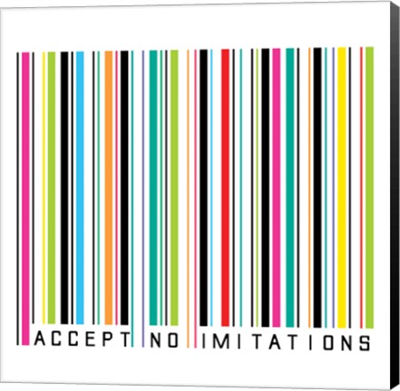 Framed Accept No Imitations Print