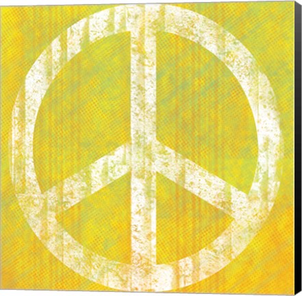 Framed Yellow Peace Print