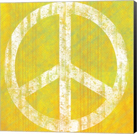 Framed Yellow Peace Print