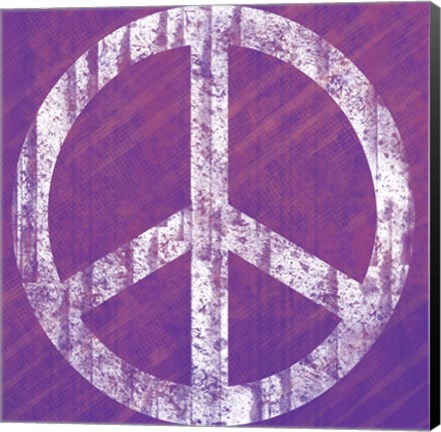 Framed Purple Peace Print