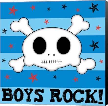 Framed Boys Rock Print