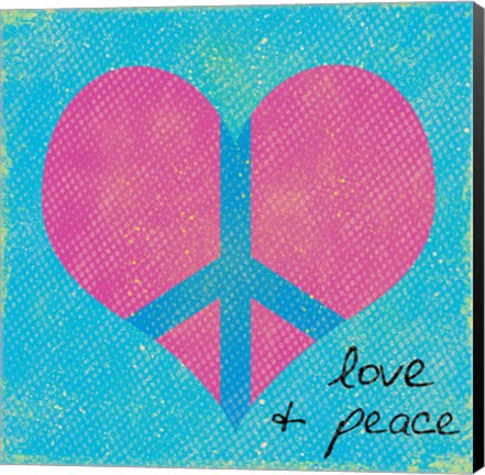 Framed Love and Peace 2 Print