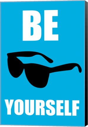 Framed Be Yourself - Blue Print