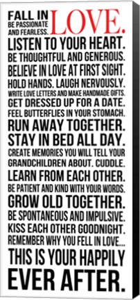 Framed Fall in Love 1 Print