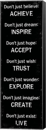 Framed Achieve Inspire Accept 1 Print