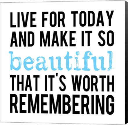 Framed Make It So Beautiful 1 Print