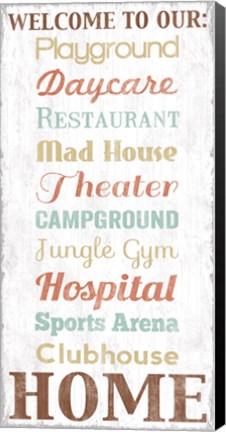 Framed Welcome Print