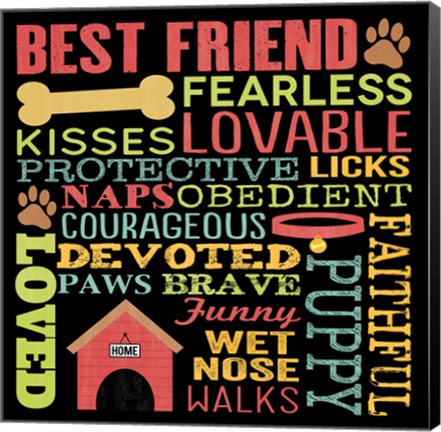 Framed Best Friend Print