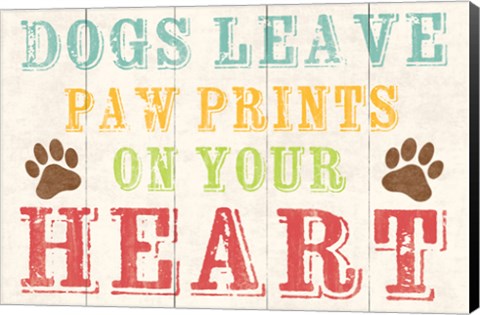 Framed Dogs Leave Paw Prints 1 Print