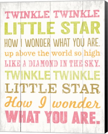 Framed Twinkle Twinkle 1 Print
