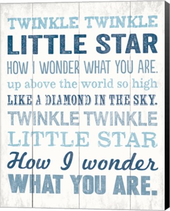 Framed Twinkle Twinkle 2 Print